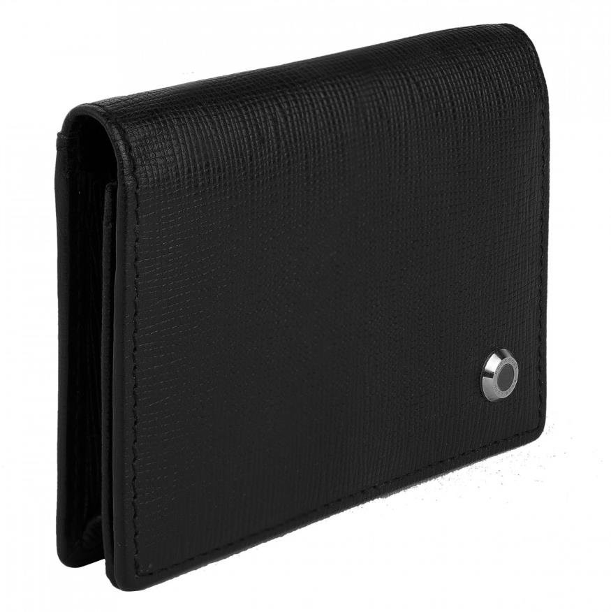 Elegant black card holder for keeping business cards organized and secure