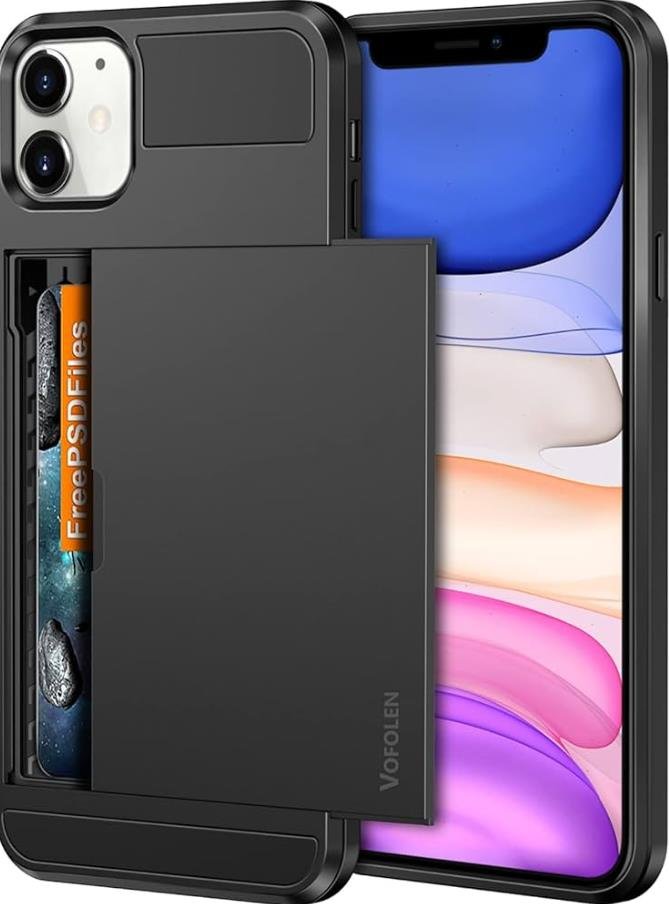 iPhone 11 case featuring a built-in card holder for easy access to your essentials