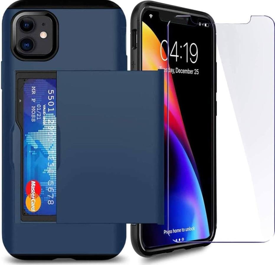 iPhone 11 case with integrated card slot for on-the-go convenience