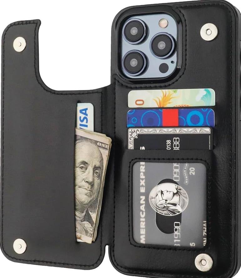 iPhone 15 case with convenient card storage option