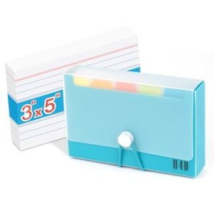 H4D 3x5 Index Card Case with 100 Heavyweight Ruled Index Cards and…