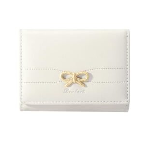 Sunwel Fashion Wallets Girls Cute Coquette Bow Small Wallet Aesthetic Card Holder…