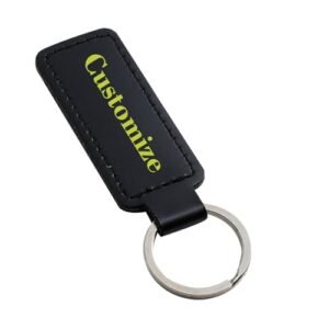 Youdian Personalized PU Leather Keychain Custom Personalised Keychain for Men and Women…
