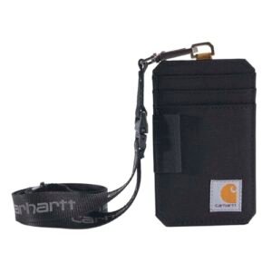 Carhartt Nylon Duck ID Holder and Lanyard, Black