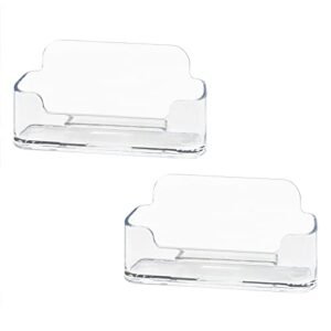 Acrylic Business Card Holder for Desk, Clear Plastic Business Cards Display Holders…