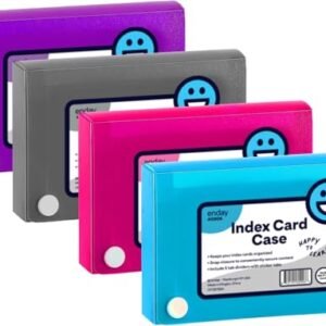 3" X 5" Index Card Case Holds 100 Cards Includes Business Card/Index…