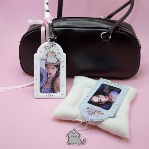 LQTIIITQL 2 Sets Photocard Holder with Cute Cat Keychain Y2K PhotoCard Holder… - Image 6