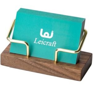 Leicraft Business Card Holder for Desk, Modern Card Organizers and Office Desk…