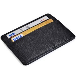 EASTNIGHTS Credit Card Holder Slim Wallet Leather Minimalist Wallet with ID Window…