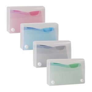Filexec Products Wave, 3"x 5" Index Card Case, Pack of 4 (50484