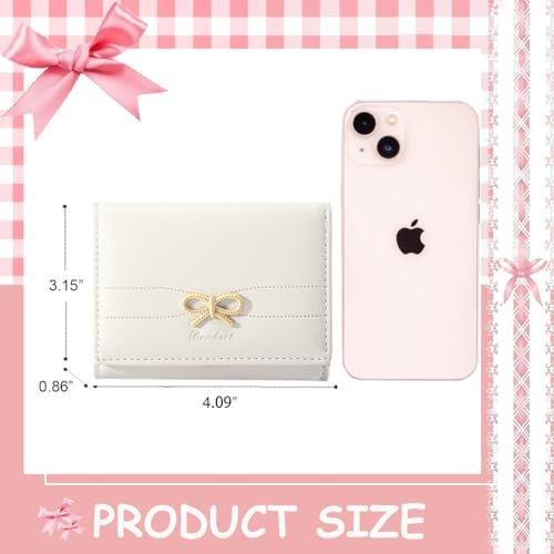 Sunwel Fashion Wallets Girls Cute Coquette Bow Small Wallet Aesthetic Card Holder… - Image 5