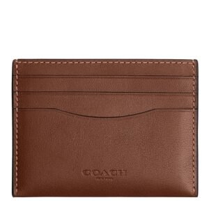 Coach Men's Flat Card CASE, Redwood, One Size