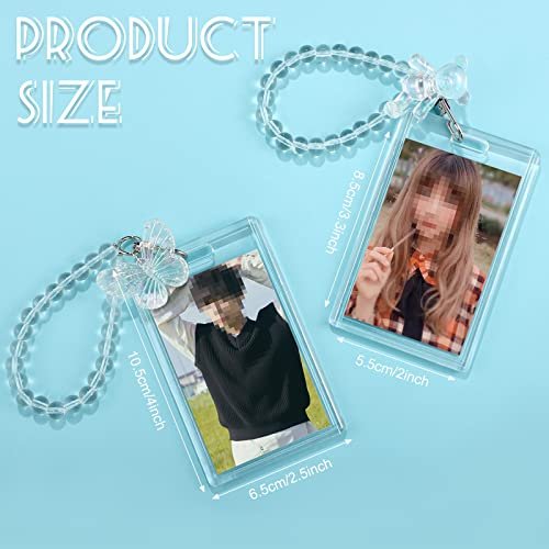 Laumoi 2 Pcs Acrylic Photocard Holder 4.1 x 2.6 In Clear Kpop… - Image 2